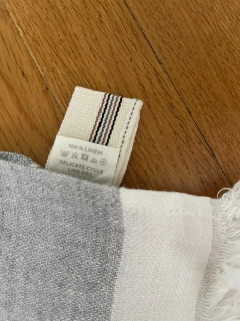 Libeco The Belgian Linen Towel Ash Stripe 25